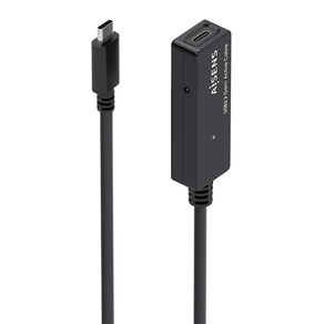 AISENS-Cable-USB-3-2-Gen1x1-prolongador-con-Amplificador--USB-C-M-USB-C-H--Negro--5-0m