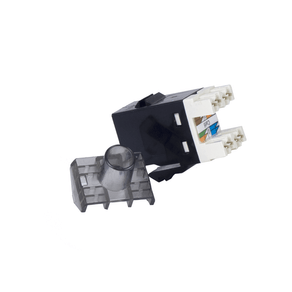 PHASAK Conector Keystone UTP RJ 45 Hembra Cat. 6 Dual Block Phasak 180? negro
