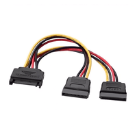 Miniatura 1 de AISENS A131-0353 cable de SATA 0,2 m SATA de 15 pines 2 x SATA de 15 pines Negro, Rojo, Amarillo