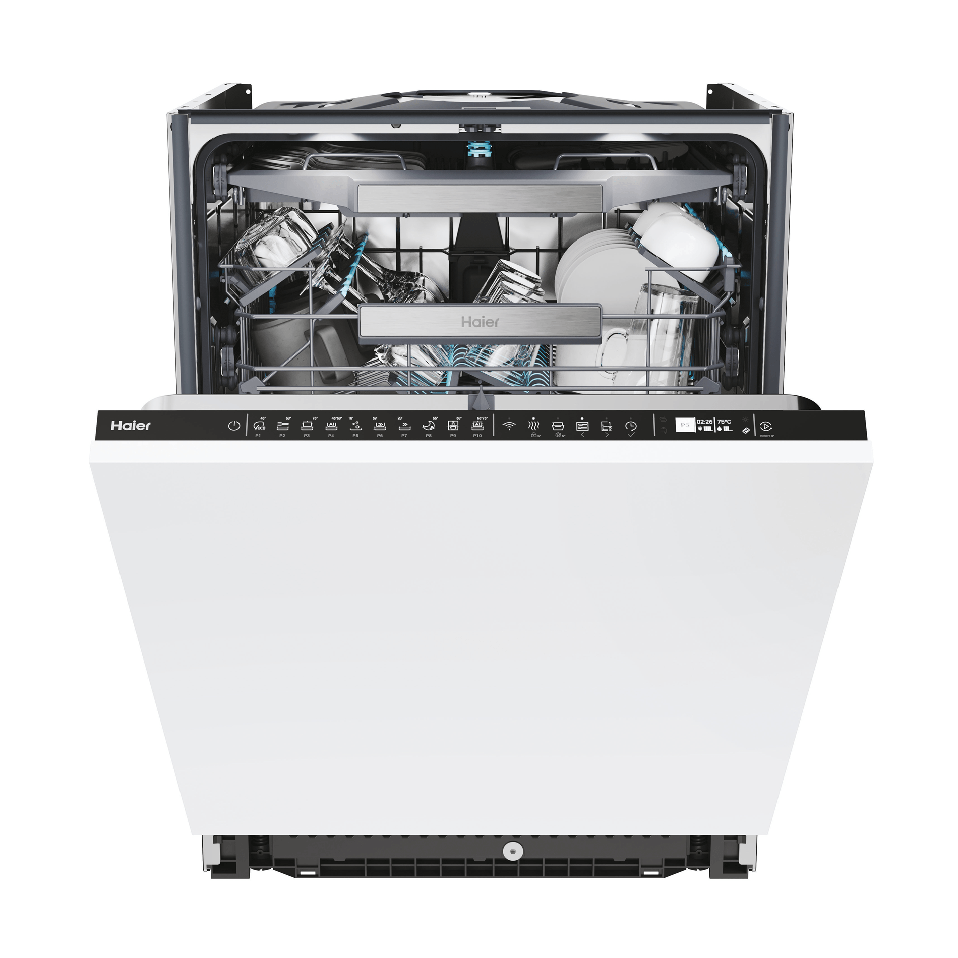 LAVAVAJILLAS 60 CM HAIER XS6A0M4PDB A 16 CUBIERTOS BLANCO