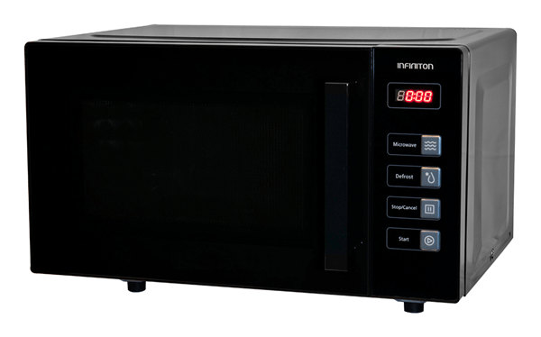 horno microondas con grill infiniton mw-f230 23 litros negro