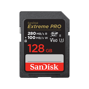 SANDISK-EXTREME-PRO-128GB-V60-UHS-II-SD-CARDS-280-100MBS-V60C10UHS-II