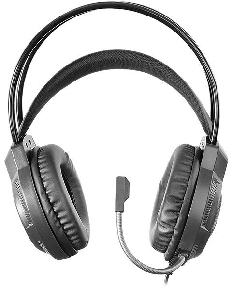 HEADSET MARS GAMING MH124 FRGB JACK 3.5mm ALIMENTACION USB CONTROL VOLUMEN COLOR NEGRO
