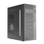 Caja TACENS  2FERROX, Caja PC Semitorre ATX, Ventilador Lateral 12cm, Rejilla Frontal, Acero, Negro  Negro