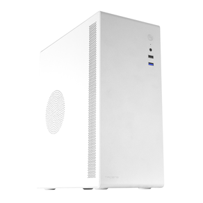 Caja TACENS  NOVAX, Caja PC Ultracompacta Micro-ATX, Diseño Totalmente Metálico Ultrarresistente, 1x Ventilador Trasero 80mm, Caja Minitorre con Amplia Capacidad Interna, Blanco  Negro
