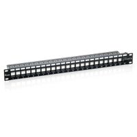 Miniatura 2 de PANEL 19" VACIO 24P UTP, SOPORTE GUIA BALES NEGRO