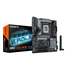 Placa Intel  GIGABYTE B860 EAGLE WIFI6E Placa base - CPUs Intel Core Ultra, VRM de 12+1+2+1 fases, hasta 9066MHz DDR5, 1xPCIe 5.0 + 2xPCIe 4.0 M.2, LAN 2,5 GbE, WIFI 6E, USB 3.2 Gen 2x2 LGA 1851 (Socket V1)