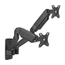AISENS-Soporte-De-Pared-Pro-Contrapeso-Giratorio-E-Inclinable-Para-Monitor-tv-9kg--3-Pivotes--2-Brazos--De-17-32--Negro