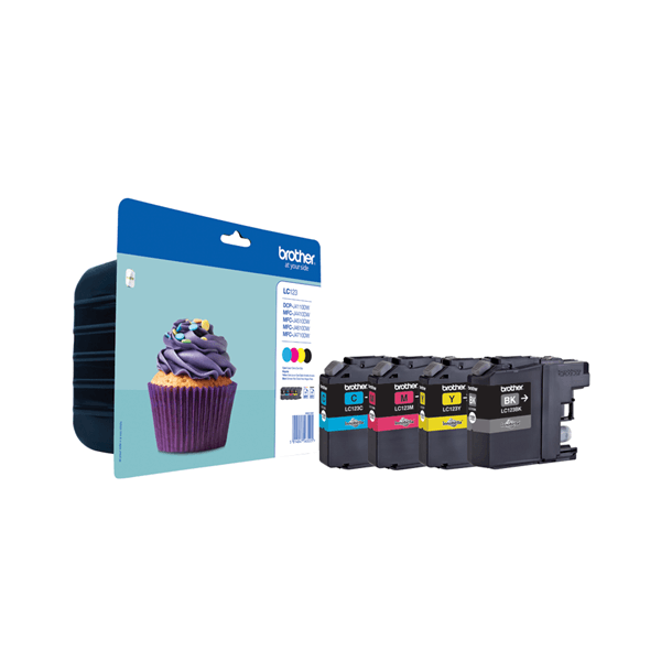 tinta brother lc-123 pack cuatricolor c m y bk