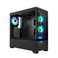 Miniatura 2 de COOLBOX  COOLBOX GAMING CAJA ATX GA250 VISION USB-C 3.2 GEN1 SIN FTE + 4 VENT. ARGB RGB Negro