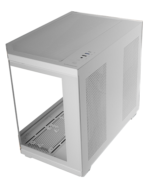 CAJA MICROATX GAMING MARS GAMING MC3TCOREMW TRIPLE CRISTAL TEMPLADO GPU 415mm 2x3.5 3x2.5 BLANCO
