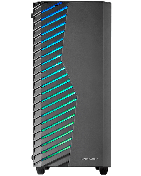 CAJA ATX SEMITORRE GAMING MARS GAMING MCVOLT VENTANA CRISTAL TEMPLADO ARGB GPU 327-267mm 2x3.5 2x2.5