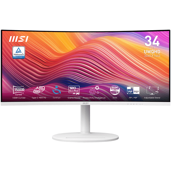 MSI Modern MD342CQPW Modern 34" VA UltraWide Quad HD HDMI Altavoces
