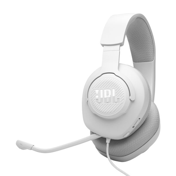 Auriculares gaming – JBL Quantum 100M2, Circumaurales, Diadema con cable, Micrófono, Blanco