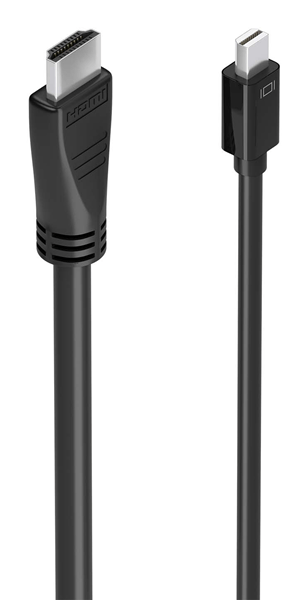 AISENS Cable conversor MINI DP a HDMI 4K 60Hz MINI DP M HDMI M Negro 5 0m