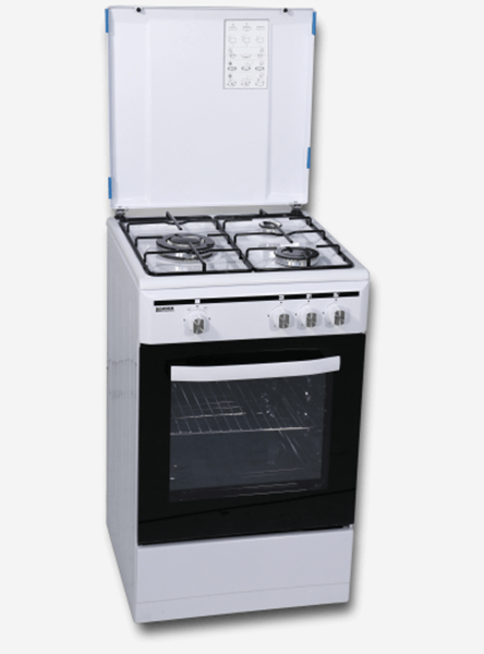 COCINA DE GAS ROMMER VCH-350 FG NAT 3 ZONAS COCCION BLANCA