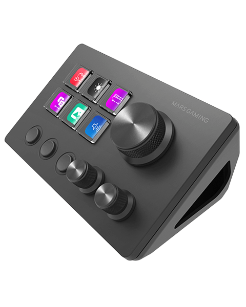 control deck slim mars gaming msdtwo 6 teclas de acceso directo lcd 3 botones 3 ruedas multifunciona