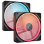 VENTILADOR CAJA CORSAIR LX-R RGB SERIES ICUE LINK LX140R RGB 140MM RGB FAN DUAL FAN KIT CO-9051052-WW
