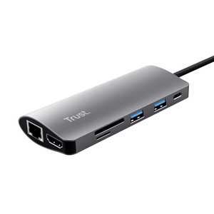 DOCKING-USB-C-TRUST-DALYS-ALUMINIUM-23775-1xHDMI-1x1Gb-RJ45-1xLECTOR-DE-TARJETAS-1xUSB-C-2xUSB-A