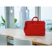 Miniatura 5 de MALETIN TRUST BOLOGNA ECO PARA PORTATILES HASTA 16" - COMPARTIMENTO PRINCIPAL ACOLCHADO - COLOR ROJO 24449