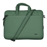 Miniatura 2 de MALETIN TRUST BOLOGNA ECO PARA PORTATILES HASTA 16" - COMPARTIMENTO PRINCIPAL ACOLCHADO - COLOR VERDE 24450