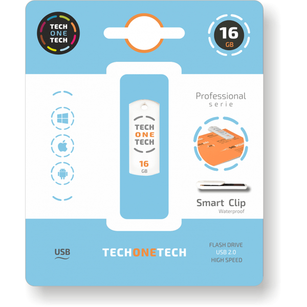 TECH ONE TECH Pro Smart Clip 16 Gb USB 2.0