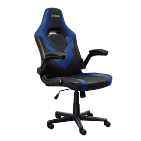 SILLA-GAMER-TRUST-GXT-703-NEGRA-AZUL-25129-ELEVADOR-DE-GAS-CLASE-4-REPOSABRAZOS-ABATIBLES-BLOQUEO-DE-INCLINACION-Max.-140Kg