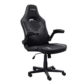 SILLA-GAMER-TRUST-GXT-703-NEGRA-GRIS-25128-ELEVADOR-DE-GAS-CLASE-4-REPOSABRAZOS-ABATIBLES-BLOQUEO-DE