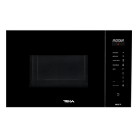 Miniatura 1 de HORNO MICROONDAS INTEGRABLE TEKA ML 825 CRISTAL NEGRO 25 LITROS CON GRILL NEGRO