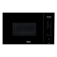 Miniatura 2 de HORNO MICROONDAS INTEGRABLE TEKA ML 825 CRISTAL NEGRO 25 LITROS CON GRILL NEGRO