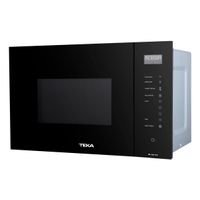 Miniatura 3 de HORNO MICROONDAS INTEGRABLE TEKA ML 825 CRISTAL NEGRO 25 LITROS CON GRILL NEGRO