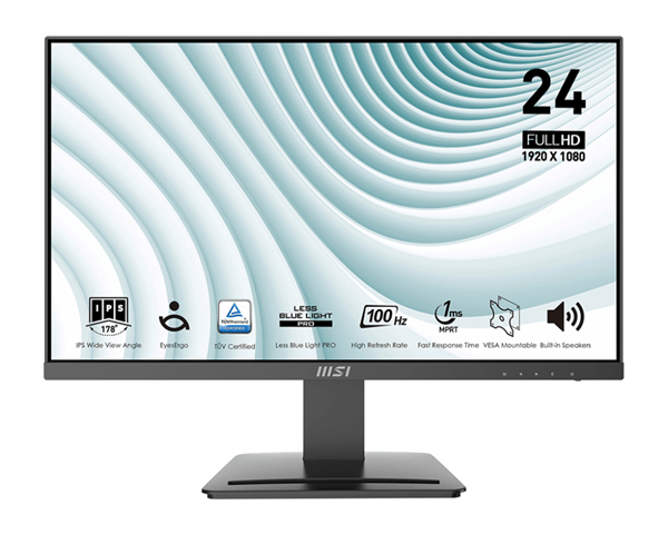 MONITOR MSI PRO MP243X 23.8" FHD, 1920 x 1080, 75HZ, 5MS, HDMI , ALTAVOCES