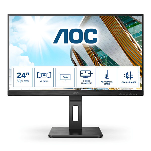 aoc 24p2qm 23.8  led va full hd hdmi vga altavoces
