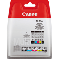 Miniatura 1 de CARTUCHO CANON CYAN/MAGENTA/AMARILLO/NEGRO PGI-570/CLI-571 PGBK