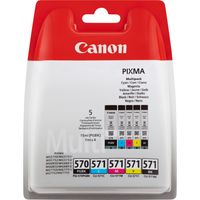 Miniatura 2 de CARTUCHO CANON CYAN/MAGENTA/AMARILLO/NEGRO PGI-570/CLI-571 PGBK