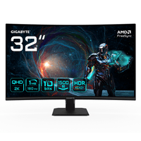 Miniatura 1 de MONITOR GIGABYTE 32" GS32QCA,CURVO,VA,2560X1440 (QHD),0.27PP,3500:1,1MS,180HZ,2HDMI+1DP