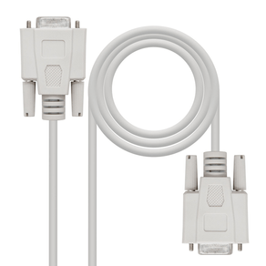 Nanocable-Cable-Serie-Modem-DB9-H-H-Beige-1.8m