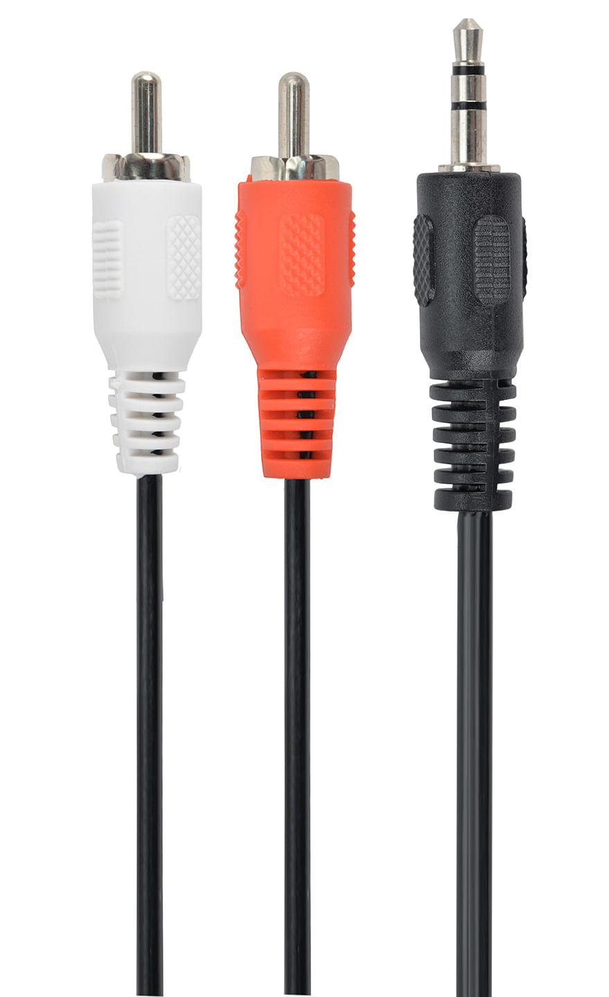 CABLE AUDIO GEMBIRD CONECTOR 3,5MM A RCA 5M