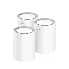 Cudy-AX3000-Pack-de-3-Sistemas-WiFi-6-Mesh-AX3000-2.5G-Dual-Band---Admite-Ancho-de-Banda-de-20-40-80-160MHz---1x-Puerto-LAN-10-100-1000Mbps-1x-Puerto