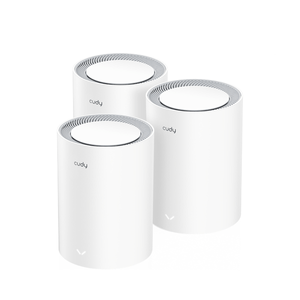 Cudy-AX3000-Pack-de-3-Sistemas-WiFi-6-Mesh-AX3000-2.5G-Dual-Band---Admite-Ancho-de-Banda-de-20-40-80-160MHz---1x-Puerto-LAN-10-100-1000Mbps-1x-Puerto