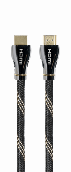 CABLE HDMI 2.1 8K 60HZ GEMBIRD CCBP-HDMI8K-2M PREMIUM TRENZADO ETHERNET 2M NEGRO