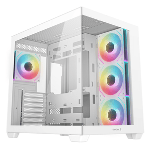 CAJA ATX SEMITORRE DEEPCOOL CG530 CRISTALTEMPLADO RGB BLANCA