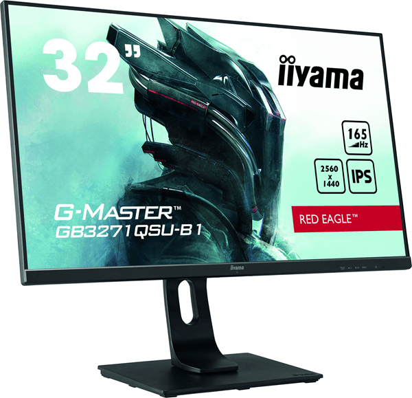 monitor iiyama 32  gaming g-master, gb3271qsu-b1,qhd, 2560 x 1440, 1ms, 165hz, alt, incl, reg alt, usb, hdmi, displayport
