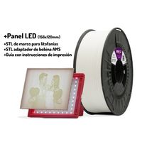 Miniatura 4 de WINKLE PACK LITOFANIA PLA HD | COLOR BLANCO FANTASMA + LUZ RETROILUMINACION | 1,75 MM | 1000 GR.