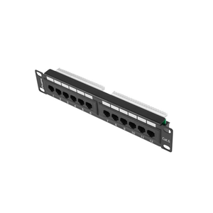 PATCH-PANEL-LANBERG-12-PUERTOS-1U-10--CAT.6-NEGRO