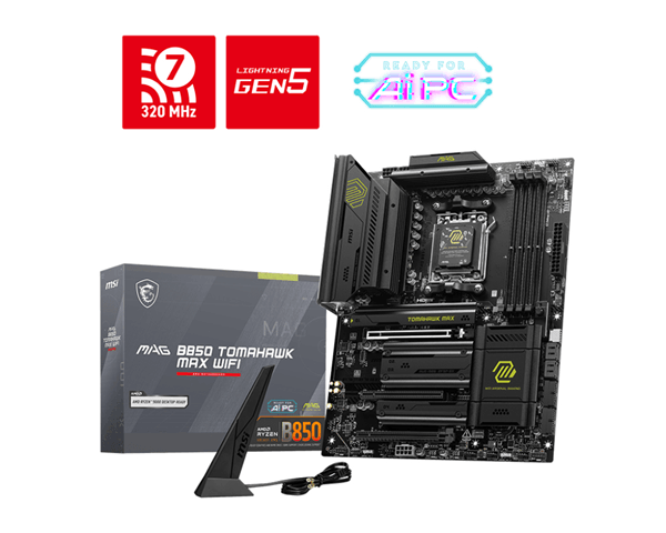 MSI AMD MAG B850 TOMAHAWK MAX WIFI Socket AM5