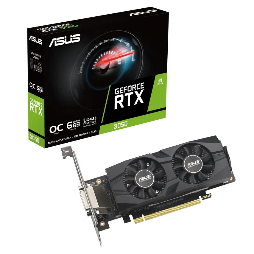 tarjeta grafica asus geforce rtx 3050 oc lp | 6gb | gddr6