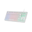 TECLADO H-MECH GAMING MARS GAMING MK023 FRANCES COLOR BLANCO TAMA??O COMPACTO TKL ILUMINACION RGB