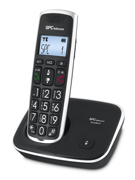 TELEFONO SPC 7608 NEGRO DECT TECLAS GRAN