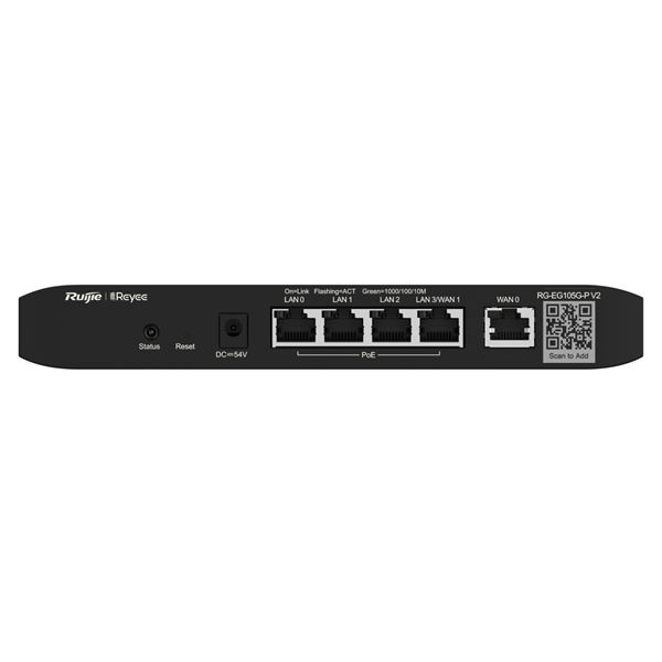 router ruijie reyee rg-eg105g-p v2 gigabit 4p poe af at cloud